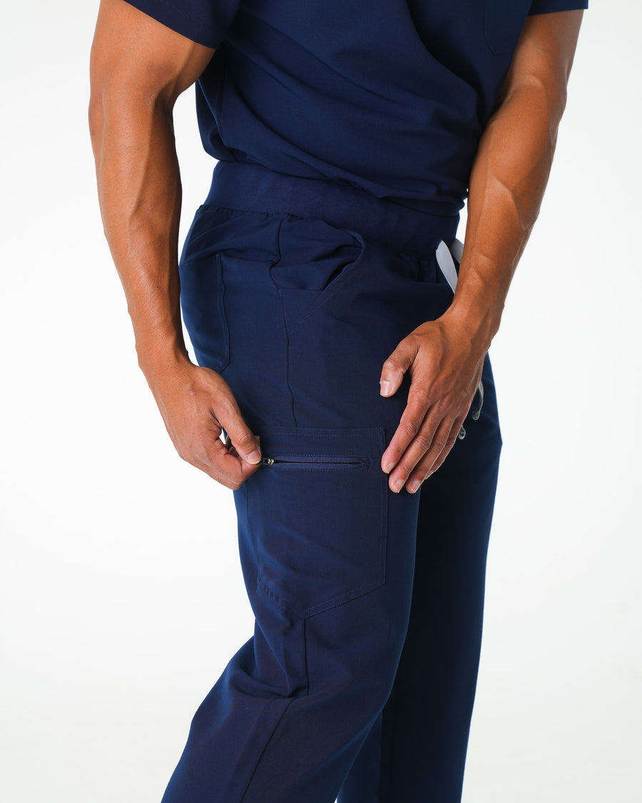 Navy Jogger Scrub Pants