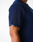 Navy V-Neck Scrub Tee