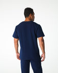 Navy V-Neck Scrub Tee