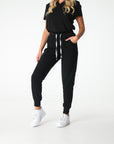 Black Jogger Scrub Pants