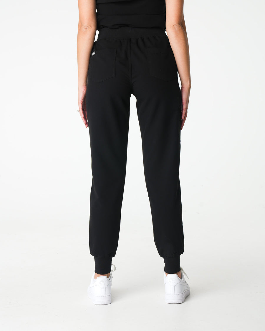 Black Jogger Scrub Pants