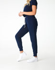 Navy Jogger Scrub Pants