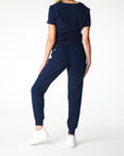 Navy Jogger Scrub Pants